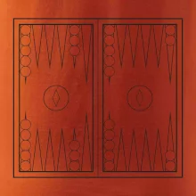 Backgammon čiernobiely