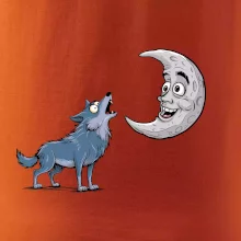 Parové tričko - Vlk a mesiac