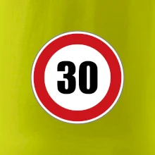 Dopravná značka - obmedzenie rýchlosti 30 Dopravná značka - obmedzenie rýchlosti 30