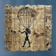 Egyptské hieroglyfy parašutista