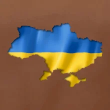 Ukrajina vlajka mapa Ukrajina vlajka mapa