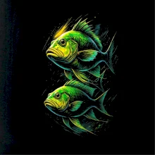 Nákres Ryby v harmónii