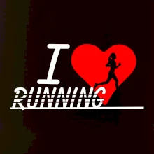 I love running dievča