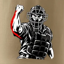 Baseballový rozhodčí signalizuje strike