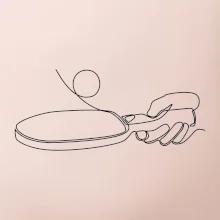 Stolný tenis jedným ťahom