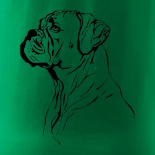 Boxer čierna kresba