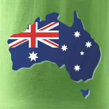 Austrália - vlajka mapa