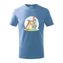 Veľkonočný zajačik tulipány