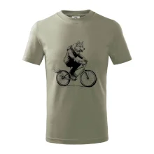 Vlk na bicykli