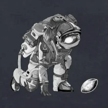 Americký futbal astronaut Americký futbal astronaut