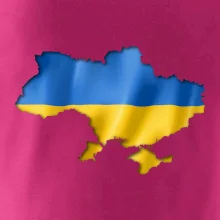 Ukrajina vlajka mapa