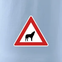 Dopravná značka - Pozor vlk