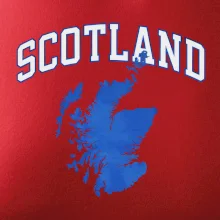 Scotland nápis s mapou