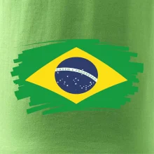 Brazília vlajka štetkou