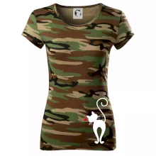 Zamilovaná mačka zozadu Zamilovaná mačka zozadu