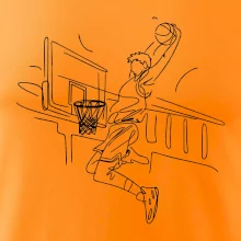 Basketbalista jedným ťahom - výskok