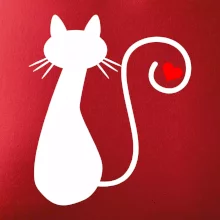 Zamilovaná mačka chvostík Zamilovaná mačka chvostík