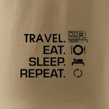Eat sleep travel - Veľký príves