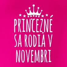 Princezné sa rodia v novembri