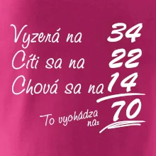 Vyzerá, cíti sa, chová sa - 70 rokov