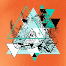 Biely nosorožec (Pecka design)