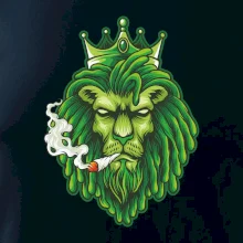 Zhulený lev zelený