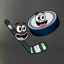 Parové tričko - Puk a hokejka