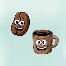 Parové tričko - Hrnček a káva
