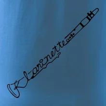 Klarinet nápis Klarinet nápis