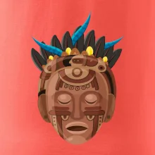 Mayová maska hnedá