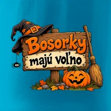 Bosorky majú voľno - tabuľa s tekvicou