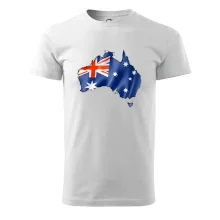 Austrália - vlajka vlajúca mapa Austrália - vlajka vlajúca mapa