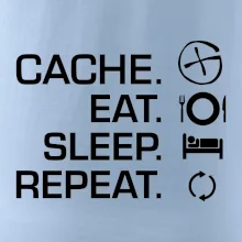 Eat sleep repeat Cache