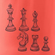 Šachové figúrky kreslené