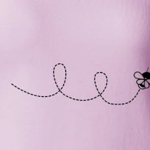 Dráha letu včely - slučka