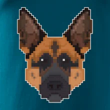 Nemecký ovčiak - Rozpixelovaný