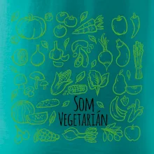 Som vegetarián - zelenina vo štvorci