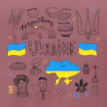 Ukrajina folklór - kreslené obrázky