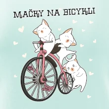 Mačky na bicykli