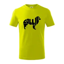 Border kólia písmo v tele