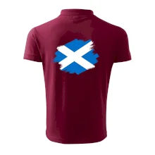 Škótska vlajka kreslená štetcom