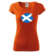 Škótska vlajka kreslená štetcom