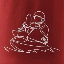 Kajak na vode jedným ťahom