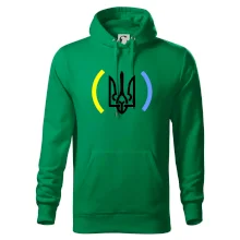 Ukrajina trojzubec s farbami Ukrajina trojzubec s farbami