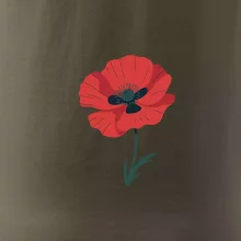 Vlčí mak kreslený veľký