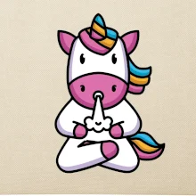 Yoga fučiaci jednorožec