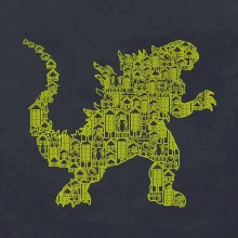 Kaiju godzilla město