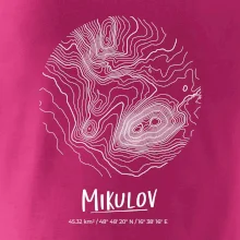 Mikulov - vrstevnice v kruhu