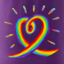 Srdce pride dúha kreslená Srdce pride dúha kreslená