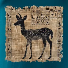 Egyptské hieroglyfy srnka